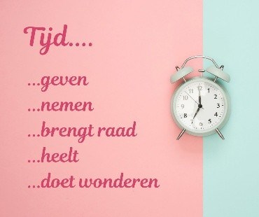tijd doet wonderen